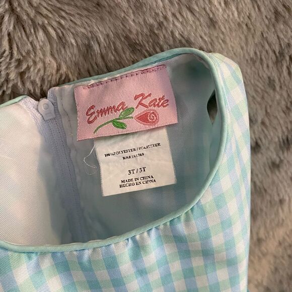 Emma Kate Plaid Party Dress Petticoat 3T Toddler - Picture 4 of 5